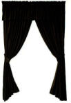 Casa Deco Logistics SET DRAPERIE, Casa Deco Logistics, soft V45 CU MANTOVAN NEGRU