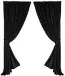 Casa Deco Logistics SET DRAPERIE, Casa Deco Logistics, soft V45 CU REJANSA DE 8 CM NEGRU