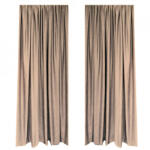 Casa Deco Logistics Set Draperie Soft Uni Semi Opaca Cu Rejansa De 8 Cm Bej