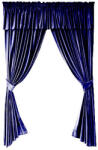 Casa Deco Logistics SET DRAPERIE, Casa Deco Logistics, soft V34 CU MANTOVAN ALBASTRU INCHIS