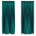 Casa Deco Logistics Set Draperie Catifea Velvet Cu Rejansa De 8 Cm Verde Smarald