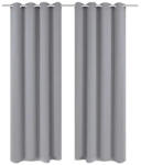 Casa Deco Logistics SET DRAPERIE BLACKOUT, Casa Deco Logistics, CU INELE CAPSE CROM CULOARE GRI