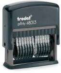 TRODAT Számbélyegző, TRODAT, „Printy 48313, fekete ház, fekete párnával (IT48313F)