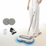KLINTENSIV Mop Electric Rotativ cu Pulverizator si lumina LED-Buc / Alb