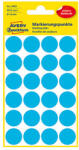 Avery-Zweckform címkék 18mm, kék, 24 címke, jelölő, 4 db-os csomag, 3005, kézíráshoz