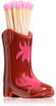 Paddywax Cowboy Boot Match Holder gyufa Red & Pink Flame 25 db