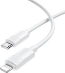 BOROFONE BX123 Leya kábel - Type C - Lightning - PD 30W 1 méter fehér