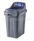 PLANET Szemetes kuka műanyag szelektív 50 literes antracit/kék UP294-215 (PLANET_63666) (PLANET_63666)