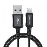 ACEFAST Cablu De Date si Incarcare USB-A - Lightning Acefast C4-02, 18W, 1.8m (Negru)