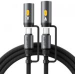 ACEFAST Cablu de Date si Incarcare USB-C / Lanterna - USB-C / Bricheta Acefast J4, 60W, 1.2m (Negru)