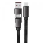 ACEFAST Cablu Date si Incarcare USB-C - USB-A / USB-C Acefast C13-04, 60W, 1.2m (Negru)