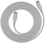 Avolt USB-C/USB-C adat- és gyorstöltő kábel, AVOLT, gyorstöltés, 100 W, 2 méter, szilikon anyag, minimalista design, szürke (C1CCI1002GG)