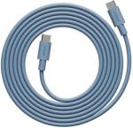 Avolt USB-C/USB-C gyors töltő és adatkábel, AVOLT, gyorstöltés, 100 W, 2 méter, szilikon anyag, minimalista design, kék (C1CCI1002SHB)