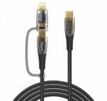 Lito Cablu Date/Incarcare Lito LD12, USB-C - Lightning/USB-C, 60W, 1.2m (Negru)