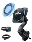 ESR OMNILOCK CRY0BOOST autós tartó szellőzőre, Qi2 + autós töltő, FEKETE (GP-180368) (GP-180368)