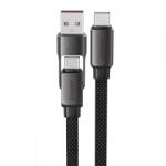 ACEFAST Cablu Date si Incarcare USB-C - USB-A / USB-C Acefast C13-05, 60W, 0.2m (Negru)