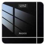 YESIDO Cantar Digital Yesido MG10, Max 155 kg, Sticla securizata (Negru) Cantar baie