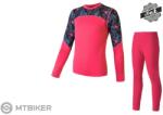 Sensor Merino Impress gyerek szett, magenta/floral (150)