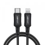 ACEFAST Cablu De Date si Incarcare USB-C - Lightning Acefast C4-01, 30W, 1.8m (Negru)