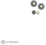 FORCE váltógörgő, 11 fog, fekete