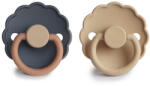 FRIGG Daisy Szilikon cumi - 2 db-os szett - 6-18 hó - Aurora/Croissant