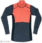 Devold Lauparen Merino 190 Zip Neck női póló, coral/night/ink (S)