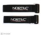 NORTEC Elasztikus tépőzár, pár, fekete