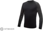 Sensor Merino Impress póló, fekete/batikolt (XXL)