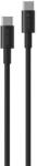 DEVIA smart adatkábel, type-c - type-c, 100w, pd gyorstöltő, 150cm, fekete (ST111110)