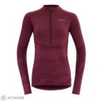 Devold Standal Merino Zip Neck női póló, beetroot (S)