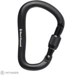 Black Diamond Rocklock Screwgate karabiner, fekete