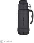 Thermos üvegtermosz két csészével, fekete (1 l)