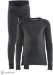 Craft CORE Wool Merino gyerek szett, fekete (98)