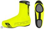 FORCE Pu Dry Road kamásli kerékpáros cipőre, neon (M (EU 40-42))