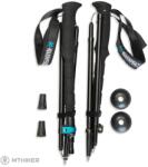 Warmpeace Ridgewalk túrabot, 100 - 135 cm, fekete/kék