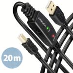 AXAGON Cable USB2 A-B M/M+Repeater, 20m, AXAGON ADR-220B (ADR-220B)