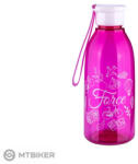 FORCE Drop Tourist kulacs, 0.6 l, átlátszó/rózsaszín