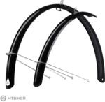 FORCE 48 Aluflex Eco sárvédőszett, 28", fekete