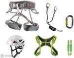 OCÚN Via Ferrata Twist + Chest Shard Set ferráta szett, grey silver/green (M - XL)