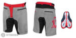 FORCE MTB-11 rövidnadrág kivehető betéttel, szürke (XS)