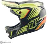 Troy Lee Designs HELMA D4 POLYACRYLITE sisak, qualifier black/yellow (L (58-59 cm))
