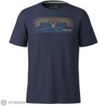 Smartwool Mountain Sunrise Active Short Sleeve Graphic póló, deep navy (L)
