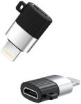XO Cablu de date XO NB149-B, mama Micro USB la tata Lightning, 2.4A, Negru (6920680869237)