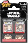 Funko Set de figurine mini Funko Bitty POP! Movies: Star Wars - Princess Leia & Han Solo (105166) Figurina