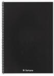 Fortuna Spirálfüzet vonalas FORTUNA Monocolor A/4 70 lapos fekete 01.02130 (01.02130)
