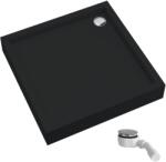 Schedline Favory Plus Black Mat cădiță de duș pătrată cu sifon 90x90 cm negru 3ST. F1K-9090/C/MG (3STF1K9090CMG)