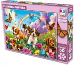 KS Games Puzzle KS Games din 50 piese - Căței jucăuși (31754) Puzzle