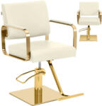 Physa OTLEY fodrász- és kozmetikai szék lábtartóval - krém és arany