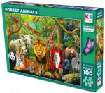 KS Games Puzzle KS Games din 100 piese - Animale de pădure (31504) Puzzle