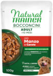 Natural Trainer 6x100g Natural Trainer Bocconcini Adult Small & Toy falatkák szószban nedves kutyatáp - Marha